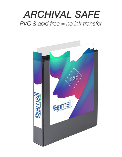 Load image into Gallery viewer, Durable 1.5 Inch Binder Made in the USA, D Ring Customizable Clear View Binder, Pack of 4
