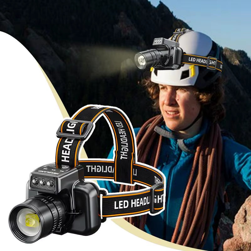 BeamLite™ Rechargeable LED Headlamp – High-Power Forehead Torch for Outdoor Adventures
