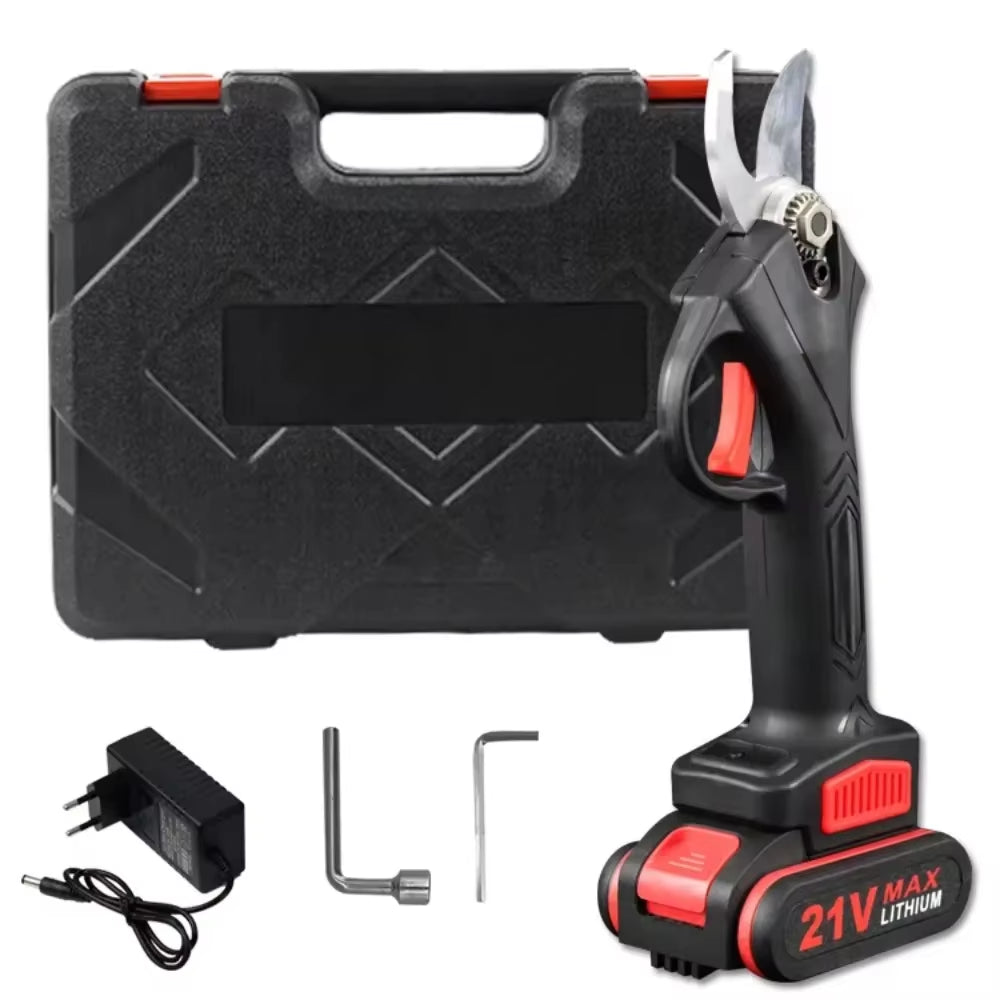 PowerPrune 21V Cordless Electric Pruner – Effortless Tree & Bonsai Branch Cutting Tool