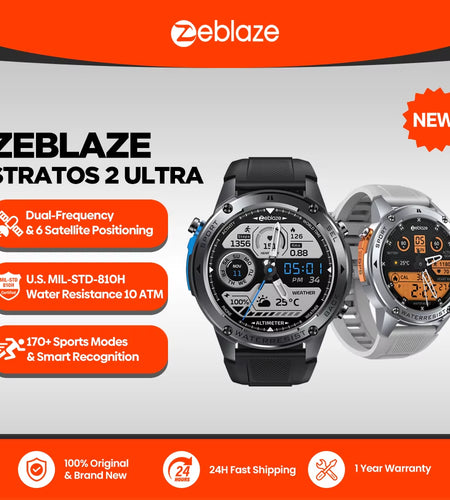 New  Stratos 2 Ultra GPS Smart Watch Built-In Compass Barometric Altimeter Dual-Band GNSS Voice Calling Smartwatch 10 ATM