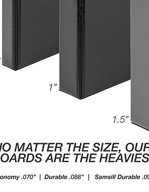 Load image into Gallery viewer, Durable 1.5 Inch Binder Made in the USA, D Ring Customizable Clear View Binder, Pack of 4
